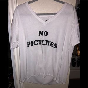 No pictures shirt